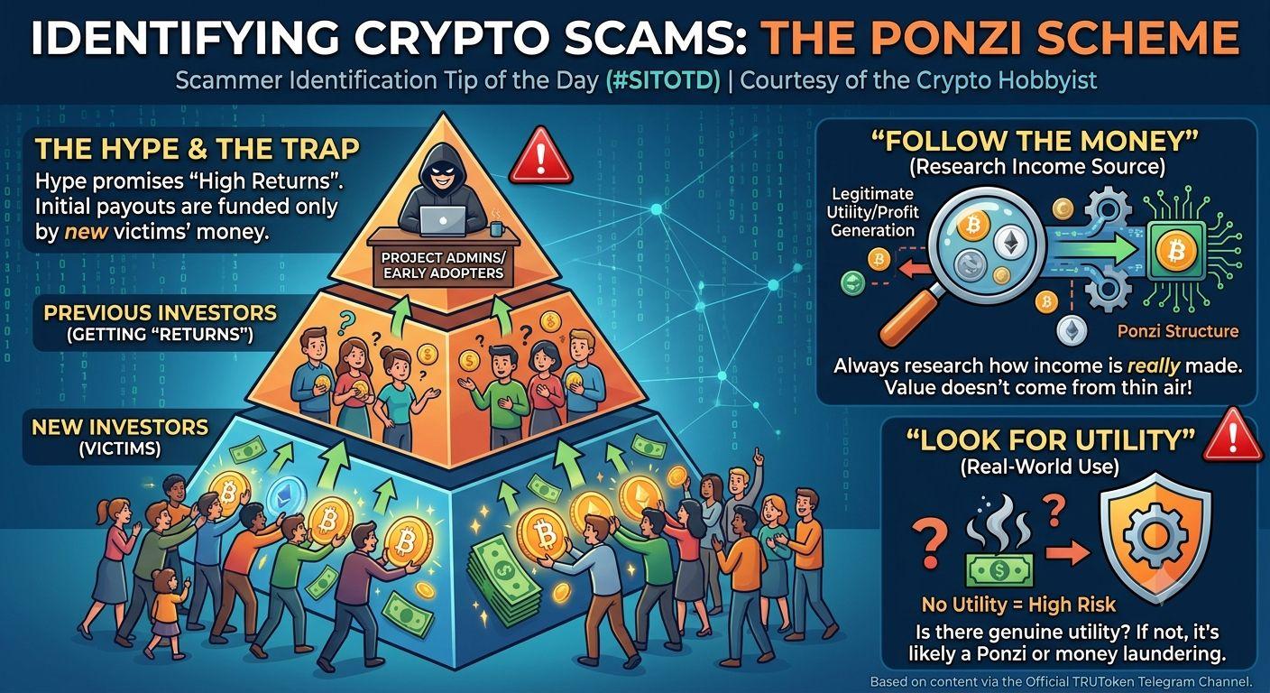 Scammer Identification Tip of the Day: PONZI SCHEMES